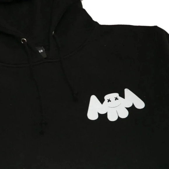 Marshmello Hoodie Official DJ Mellogang 30 Black Large Unisex - Picture 3 of 3